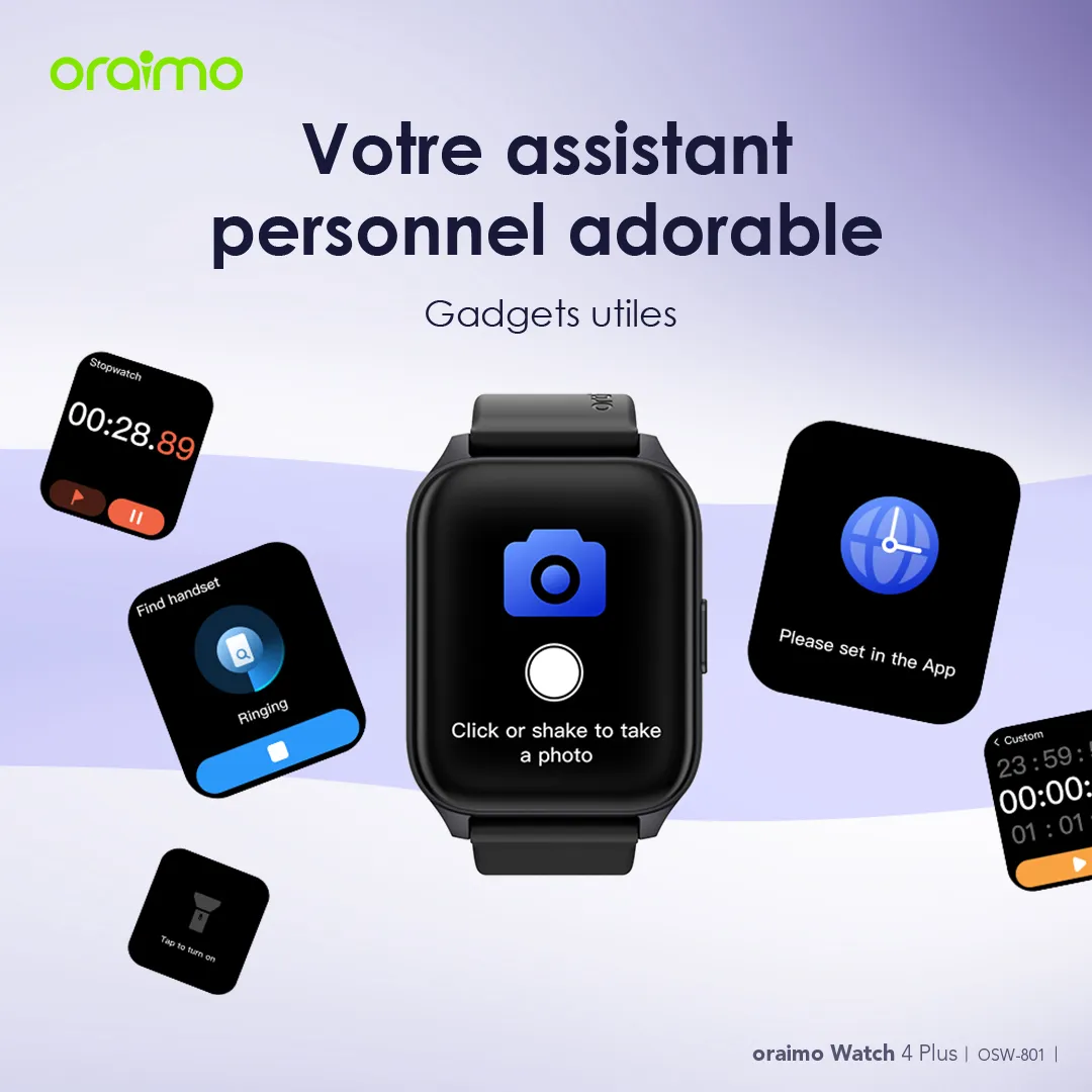 À la Découverte des Smartwatch Oraimo en Tunisie : Technologie et Style à Prix Accessibles